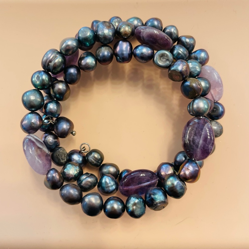 Pearl Wrap Around Bracelet